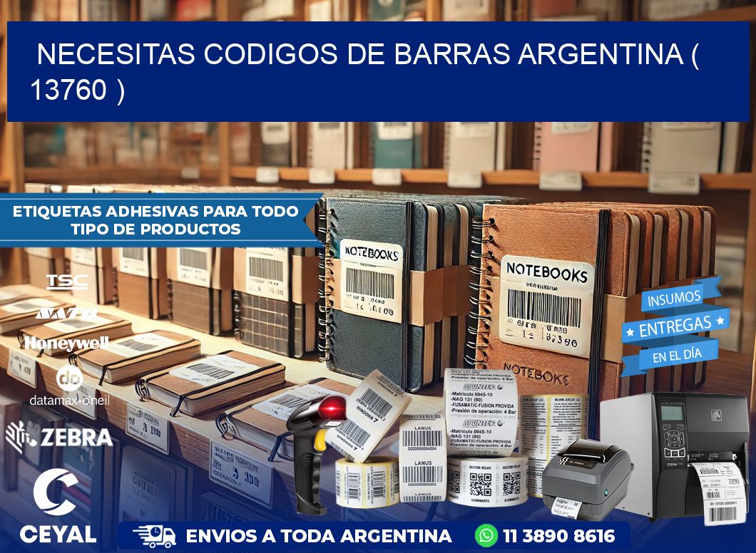 necesitas codigos de barras argentina ( 13760 )