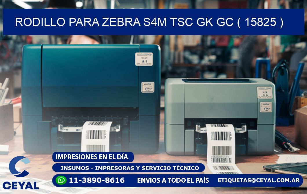 rodillo para zebra S4M TSC GK GC ( 15825 )