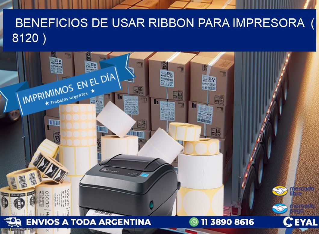 BENEFICIOS DE USAR RIBBON PARA IMPRESORA  ( 8120 )