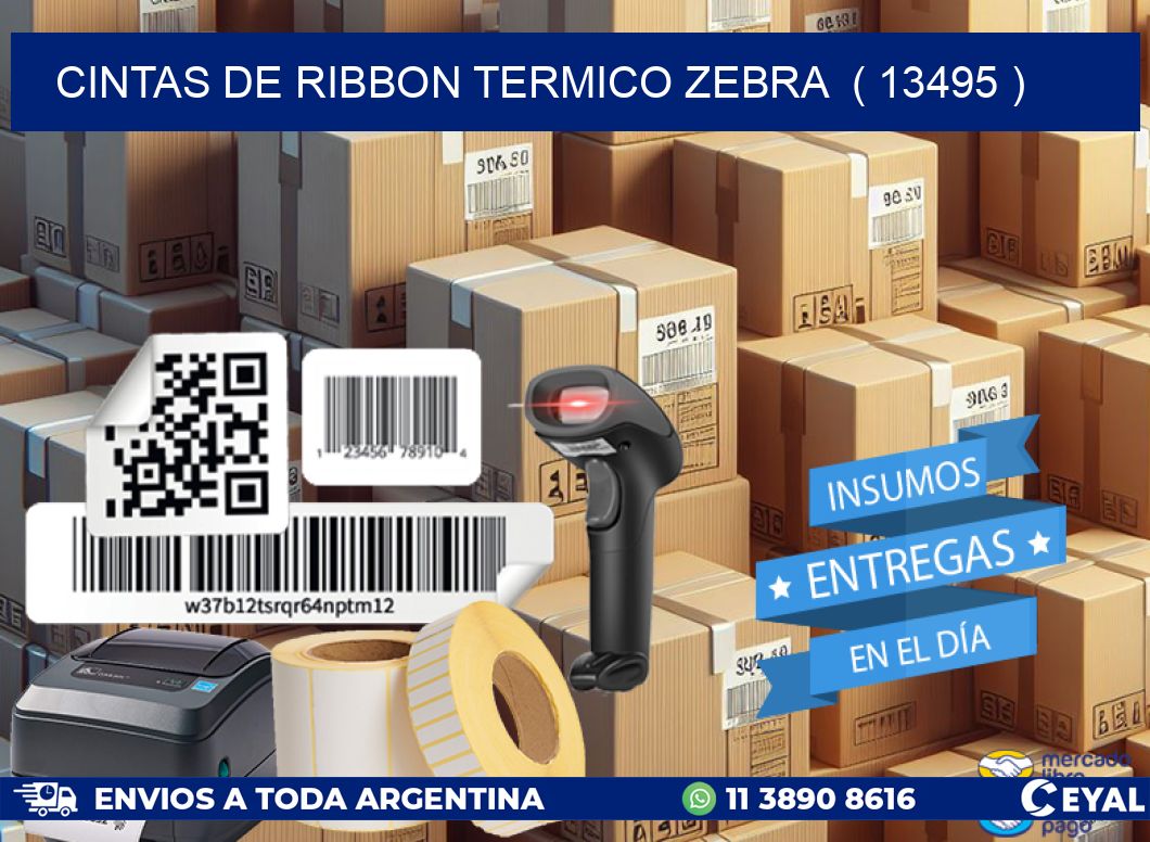 CINTAS DE RIBBON TERMICO ZEBRA  ( 13495 )