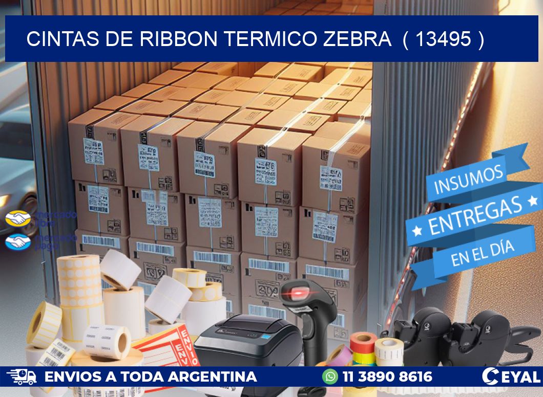 CINTAS DE RIBBON TERMICO ZEBRA  ( 13495 )