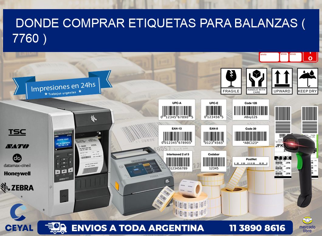 DONDE COMPRAR ETIQUETAS PARA BALANZAS ( 7760 )