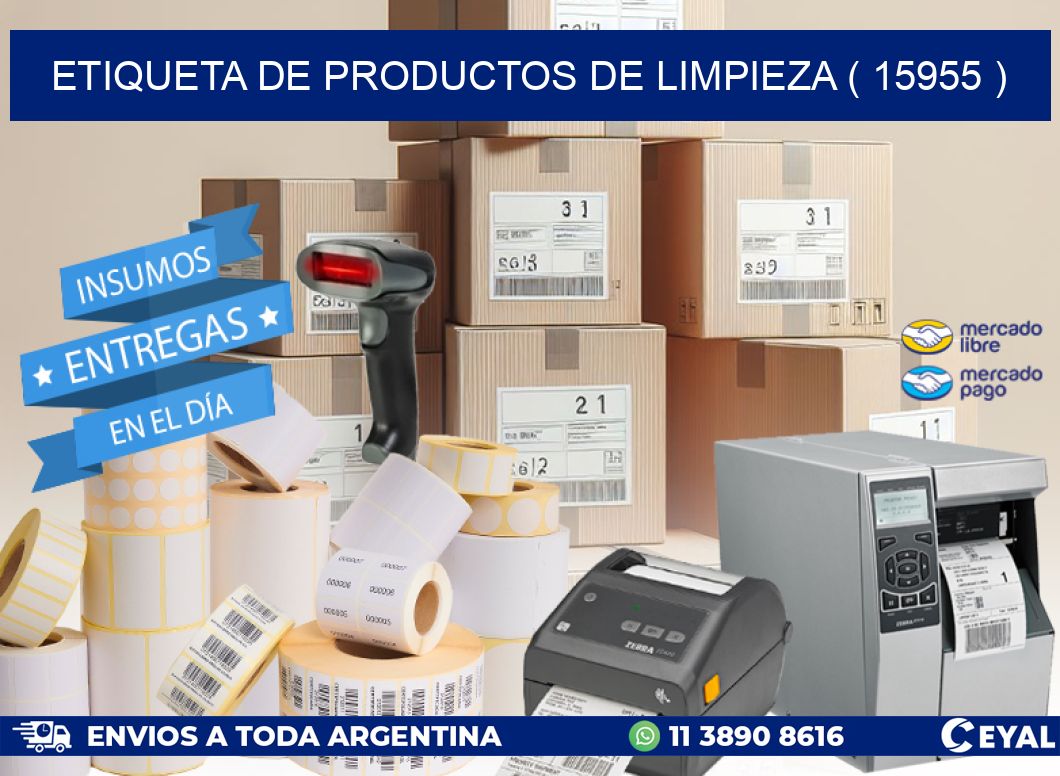 ETIQUETA DE PRODUCTOS DE LIMPIEZA ( 15955 )