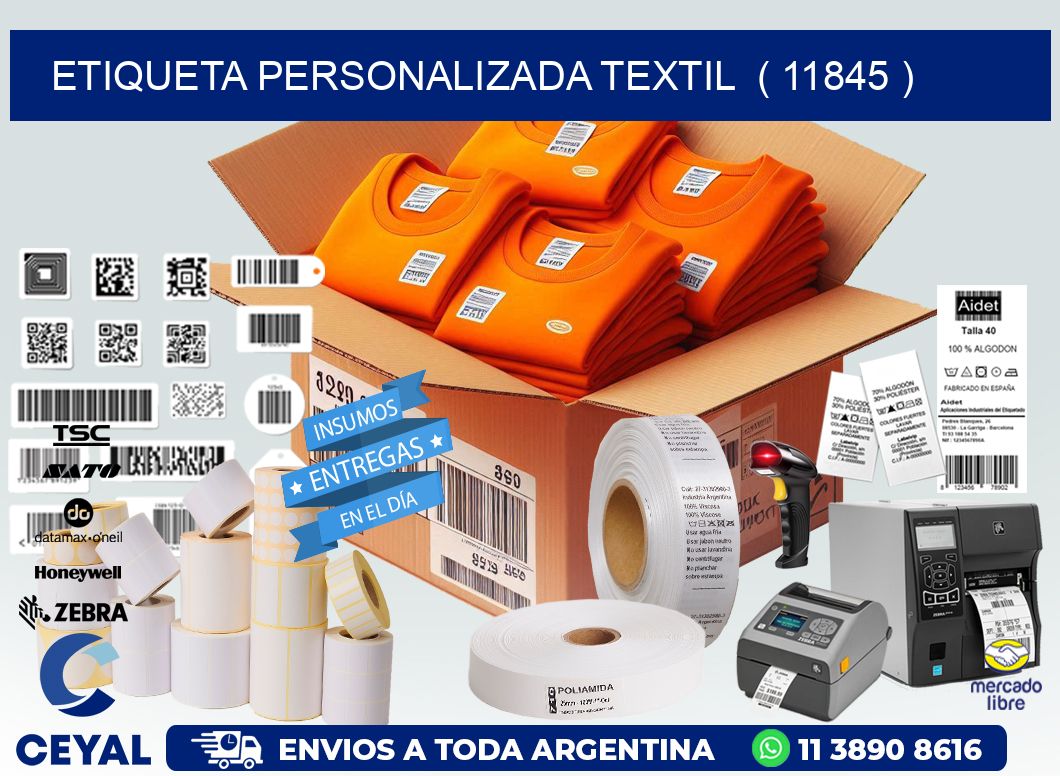 ETIQUETA PERSONALIZADA TEXTIL  ( 11845 )