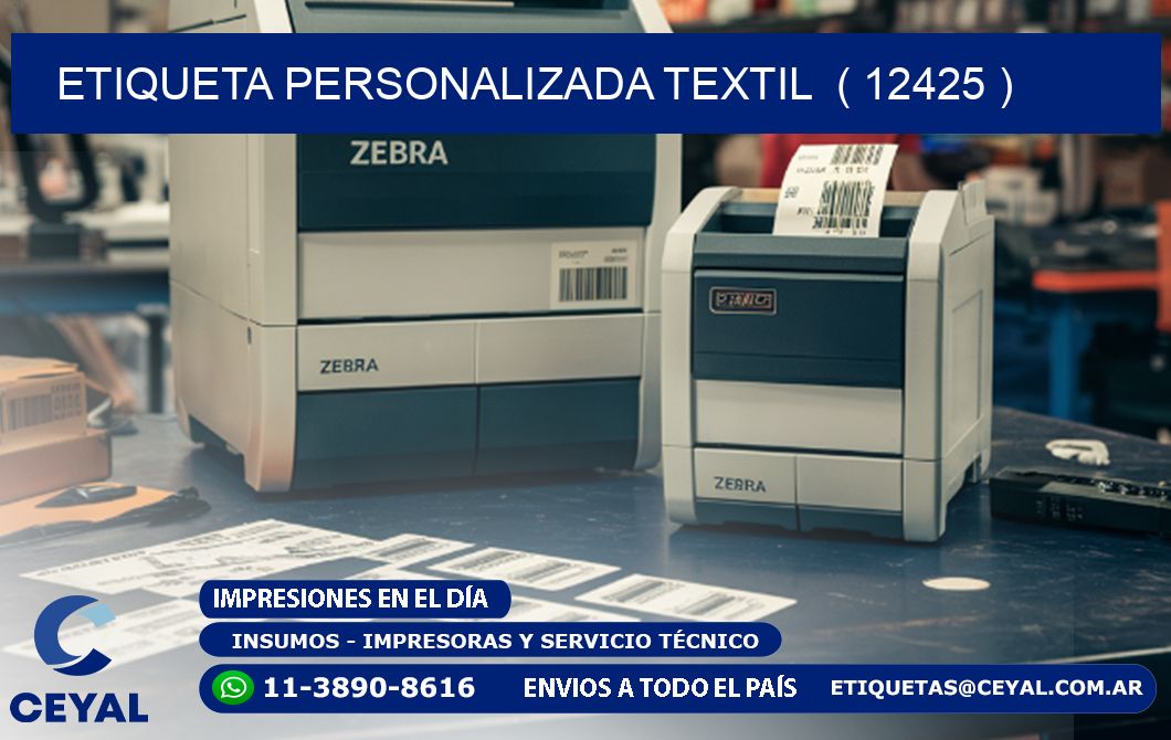 ETIQUETA PERSONALIZADA TEXTIL  ( 12425 )