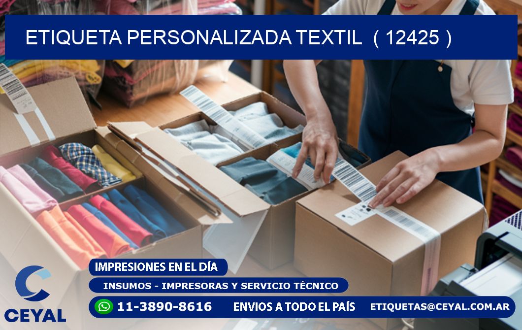 ETIQUETA PERSONALIZADA TEXTIL  ( 12425 )