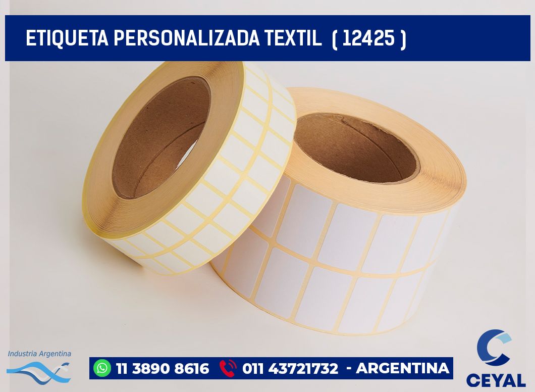 ETIQUETA PERSONALIZADA TEXTIL  ( 12425 )