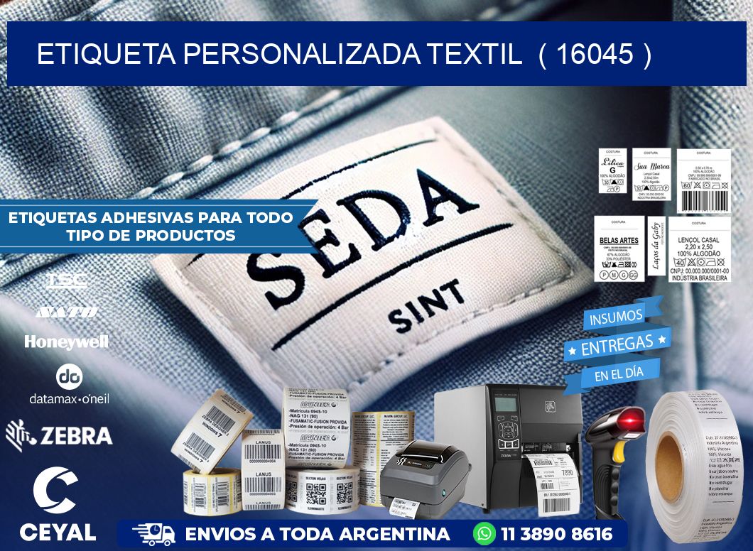 ETIQUETA PERSONALIZADA TEXTIL  ( 16045 )