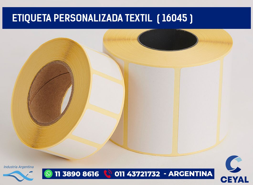 ETIQUETA PERSONALIZADA TEXTIL  ( 16045 )