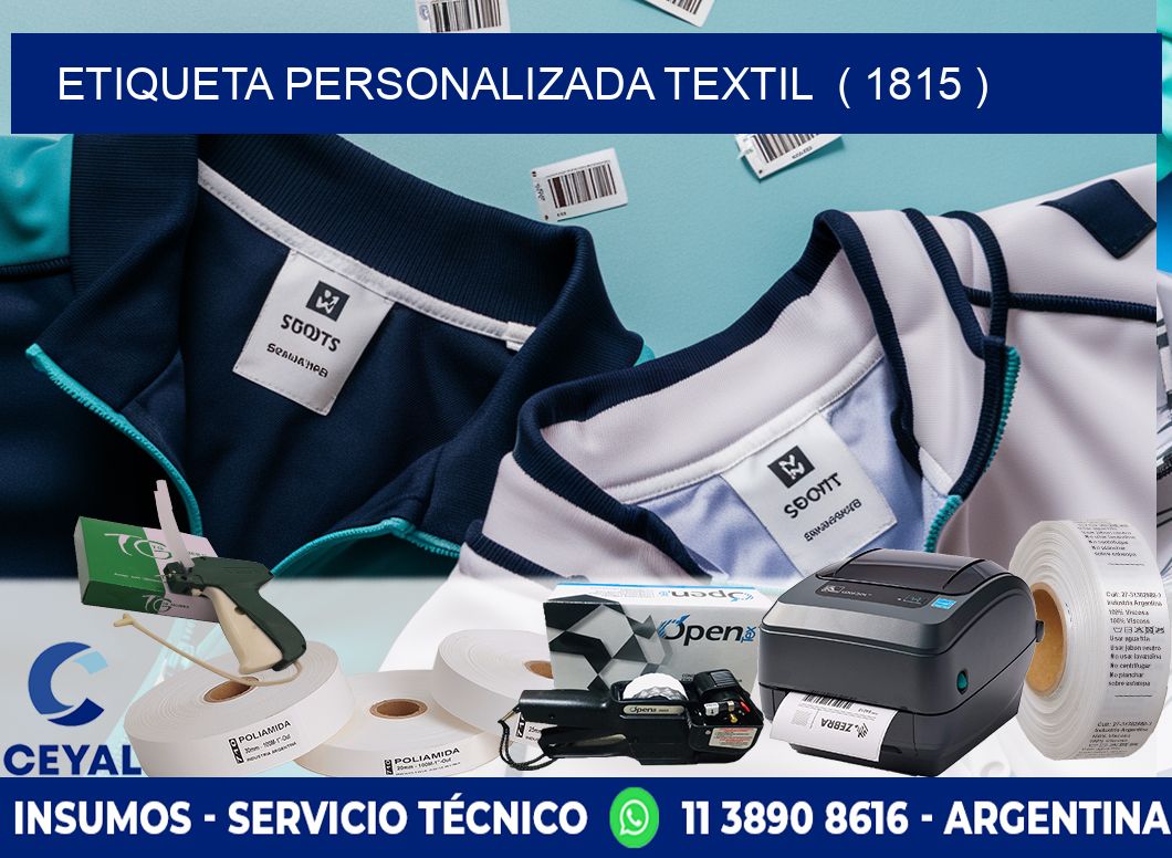 ETIQUETA PERSONALIZADA TEXTIL  ( 1815 )