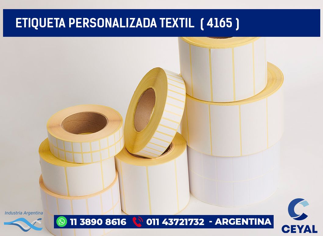 ETIQUETA PERSONALIZADA TEXTIL  ( 4165 )