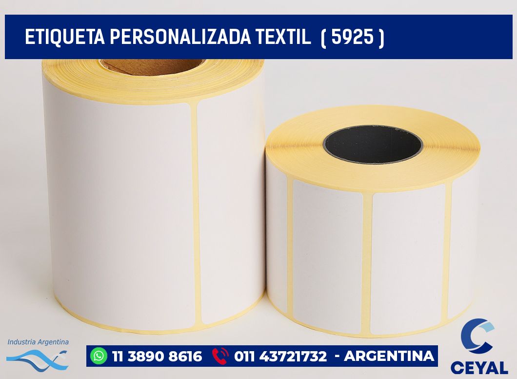 ETIQUETA PERSONALIZADA TEXTIL  ( 5925 )