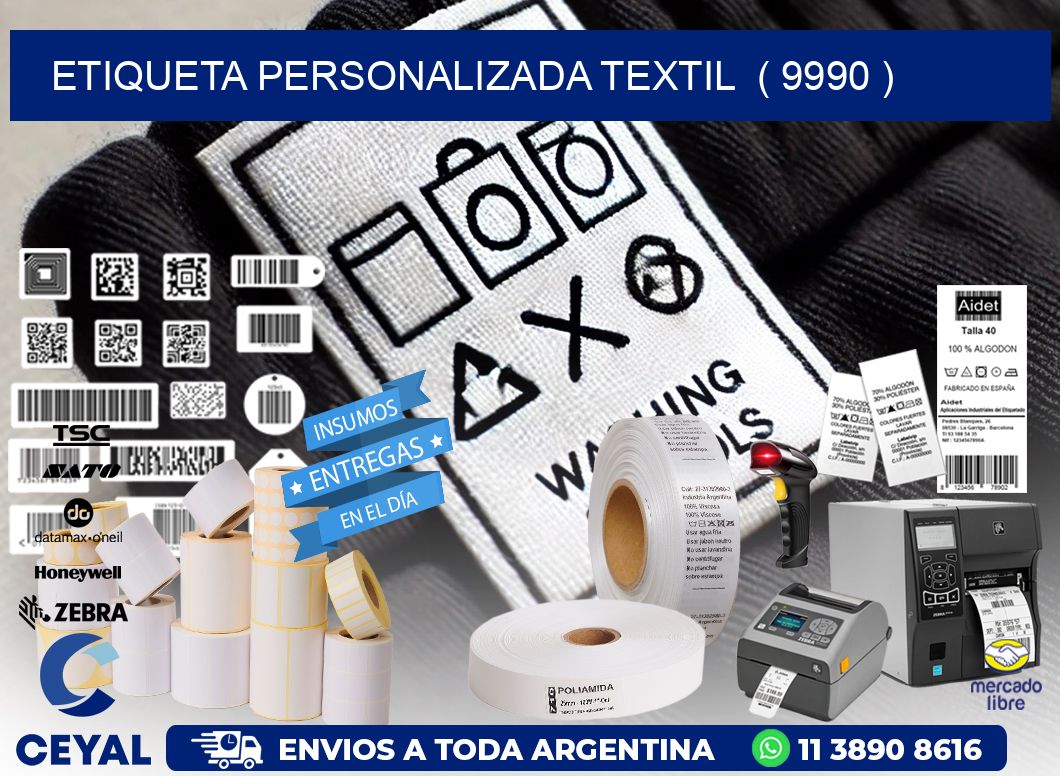 ETIQUETA PERSONALIZADA TEXTIL  ( 9990 )