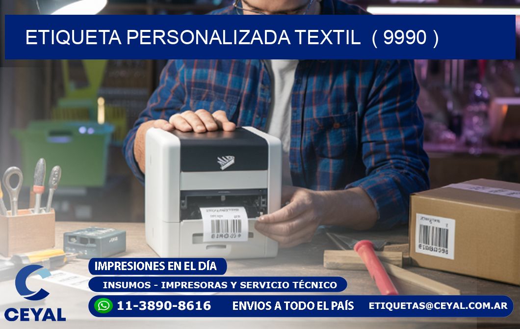 ETIQUETA PERSONALIZADA TEXTIL  ( 9990 )