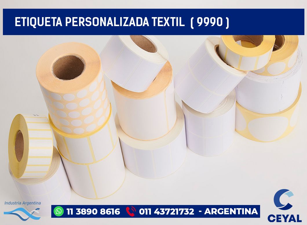 ETIQUETA PERSONALIZADA TEXTIL  ( 9990 )