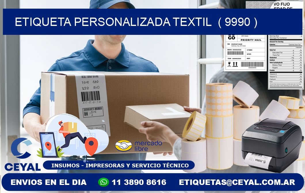 ETIQUETA PERSONALIZADA TEXTIL  ( 9990 )