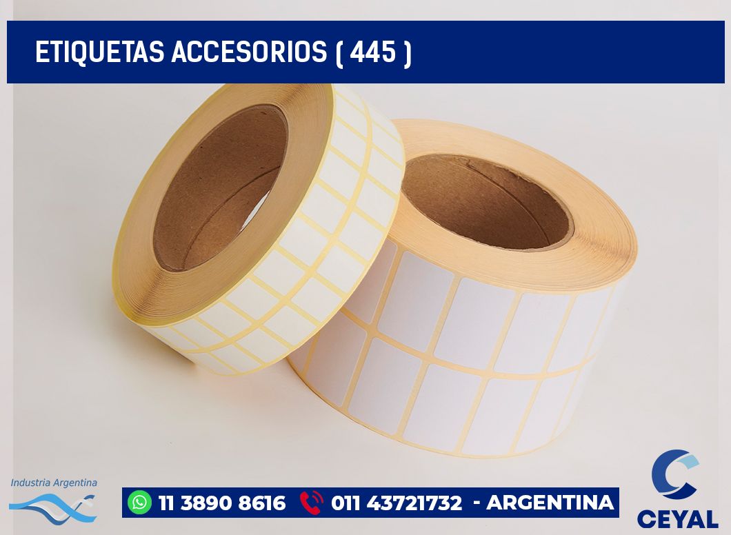 ETIQUETAS ACCESORIOS ( 445 )