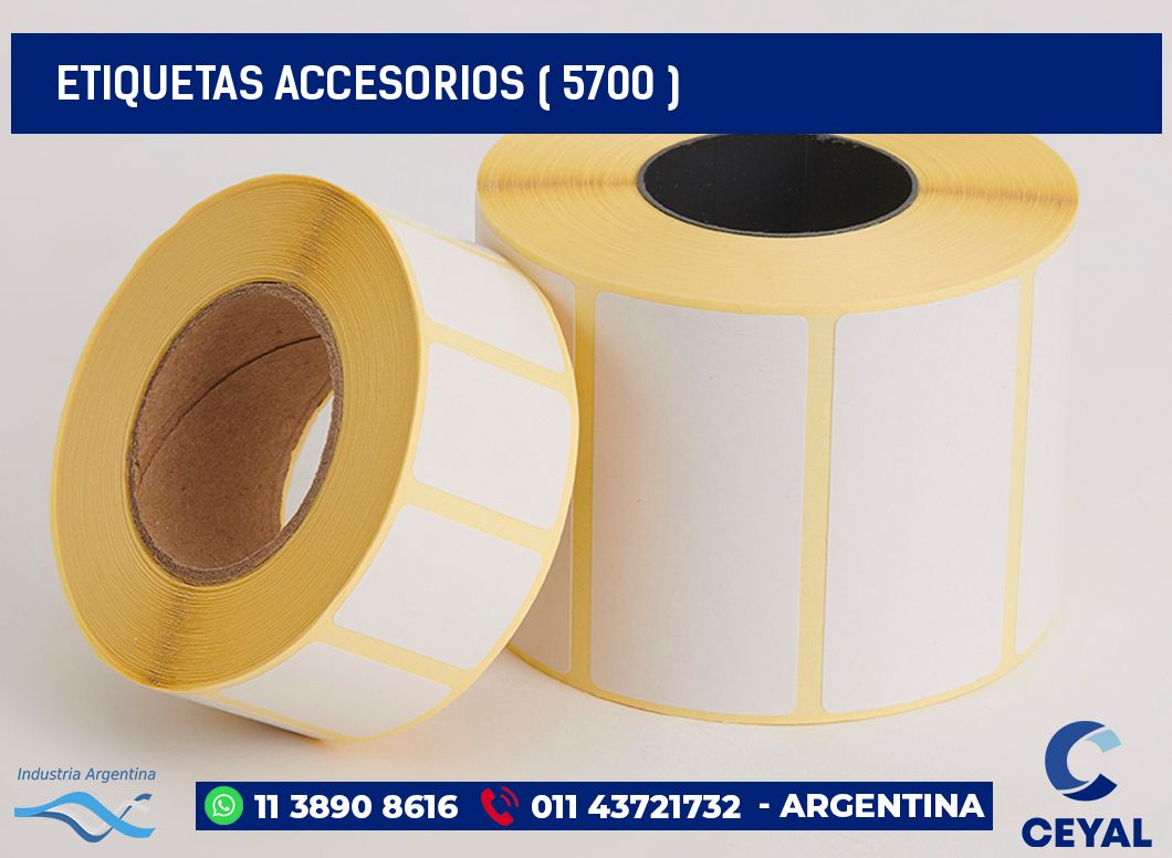 ETIQUETAS ACCESORIOS ( 5700 )