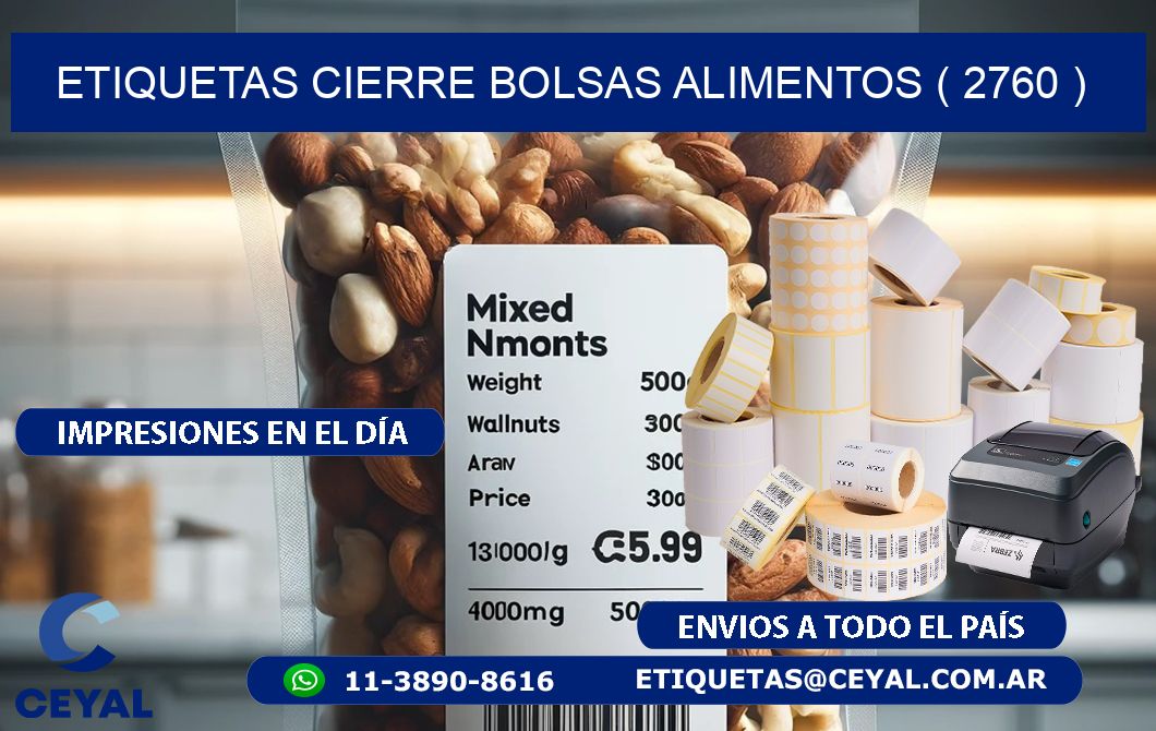 ETIQUETAS CIERRE BOLSAS ALIMENTOS ( 2760 )