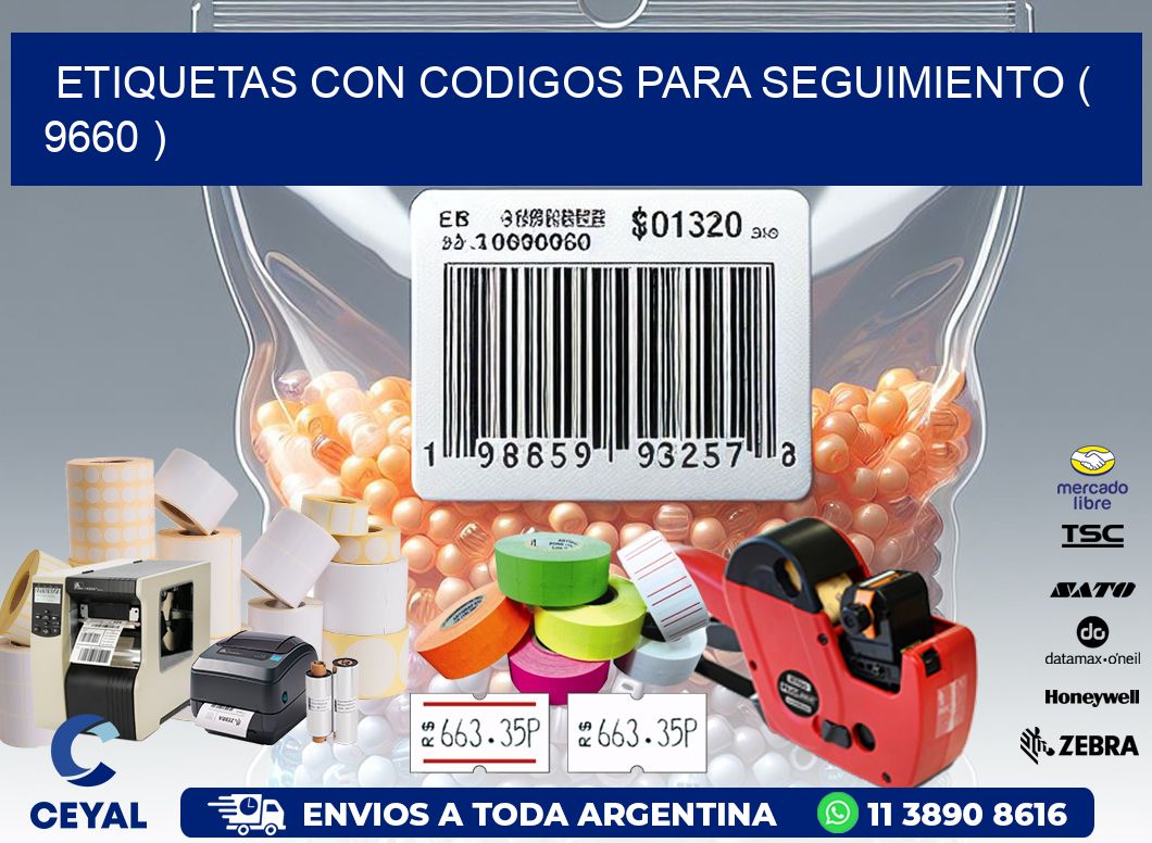 ETIQUETAS CON CODIGOS PARA SEGUIMIENTO ( 9660 )