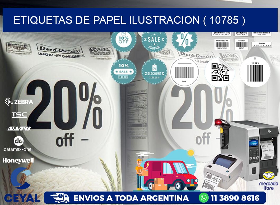 ETIQUETAS DE PAPEL ILUSTRACION ( 10785 )