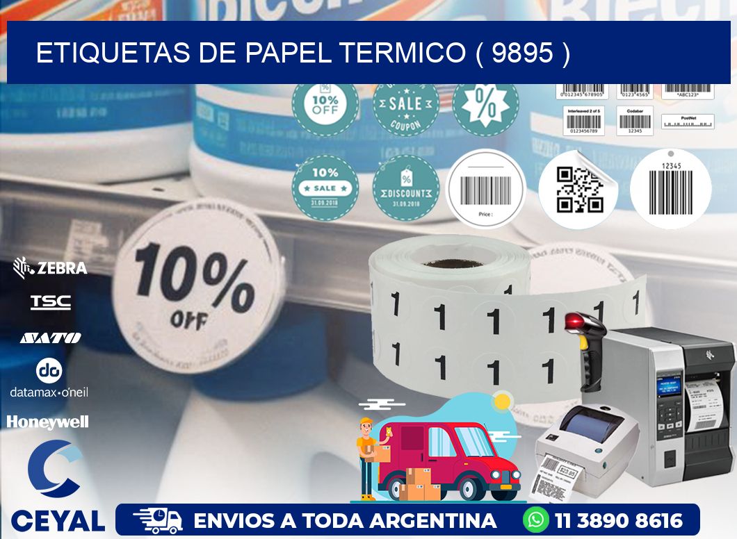 ETIQUETAS DE PAPEL TERMICO ( 9895 )