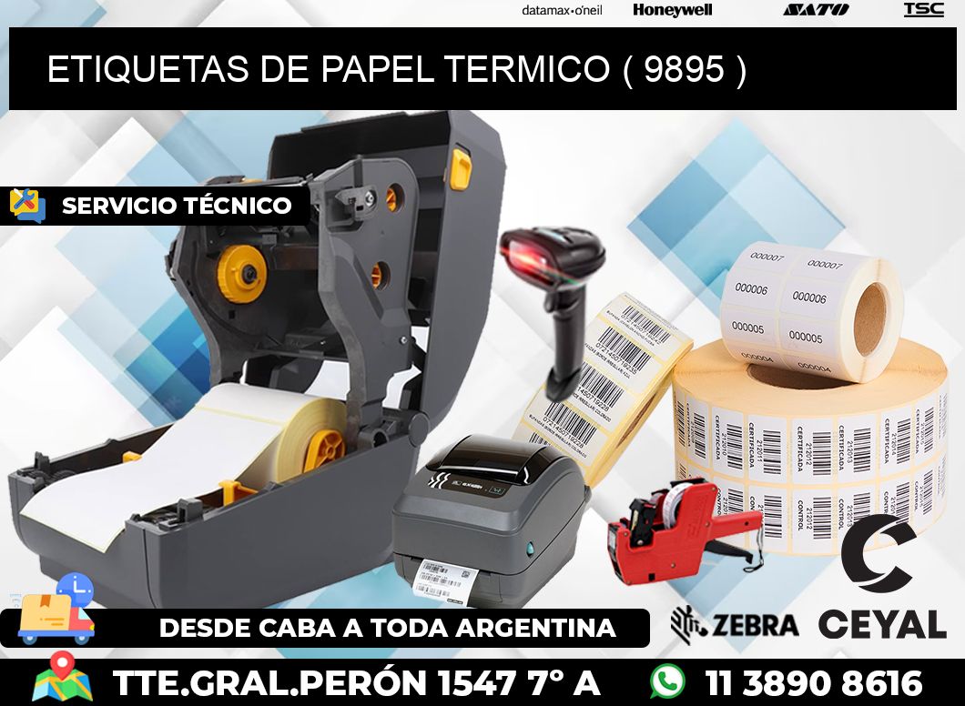 ETIQUETAS DE PAPEL TERMICO ( 9895 )