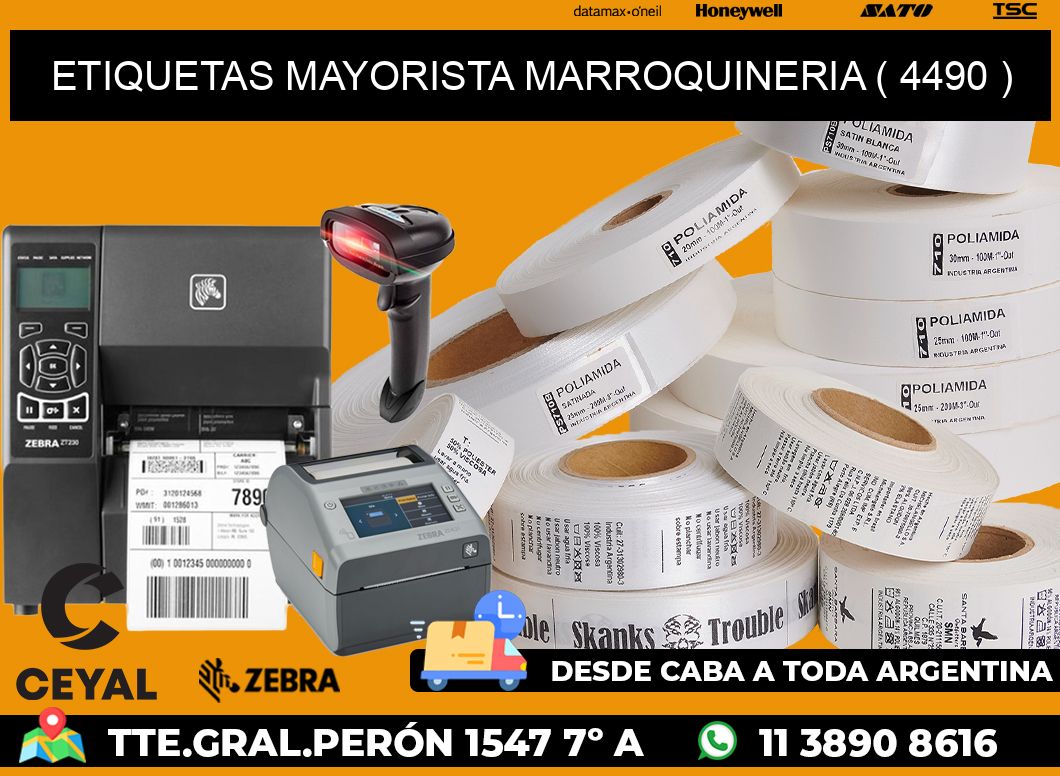 ETIQUETAS MAYORISTA MARROQUINERIA ( 4490 )