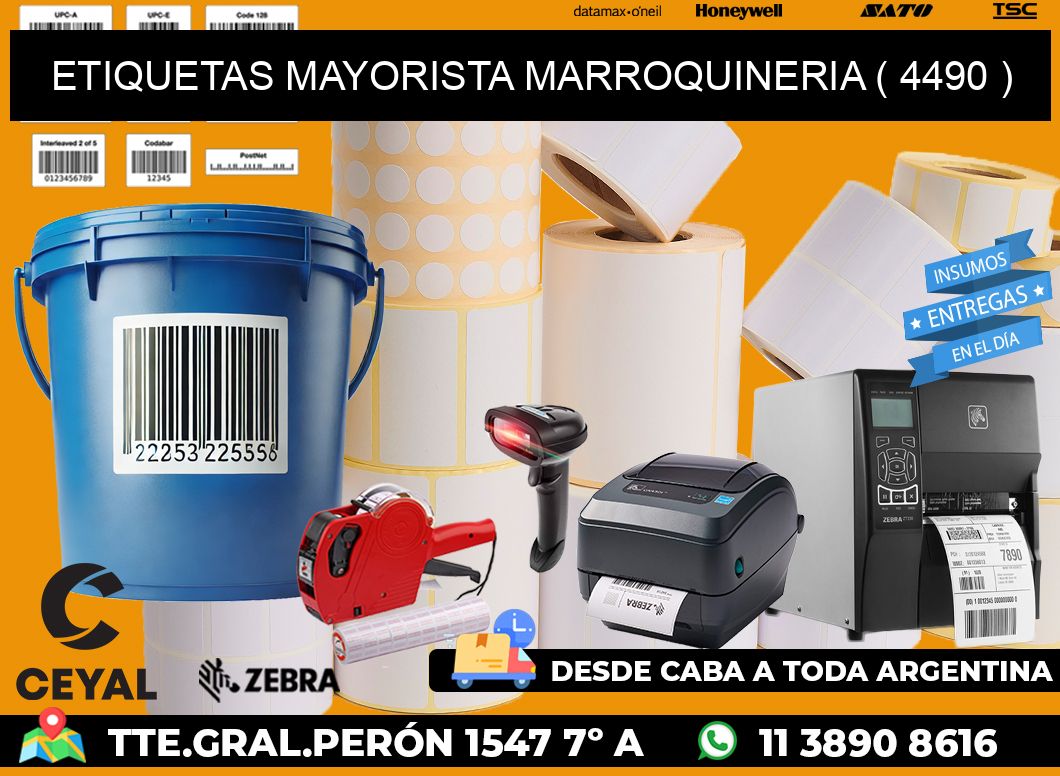 ETIQUETAS MAYORISTA MARROQUINERIA ( 4490 )