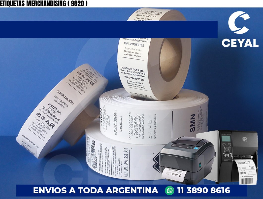 ETIQUETAS MERCHANDISING ( 9820 )