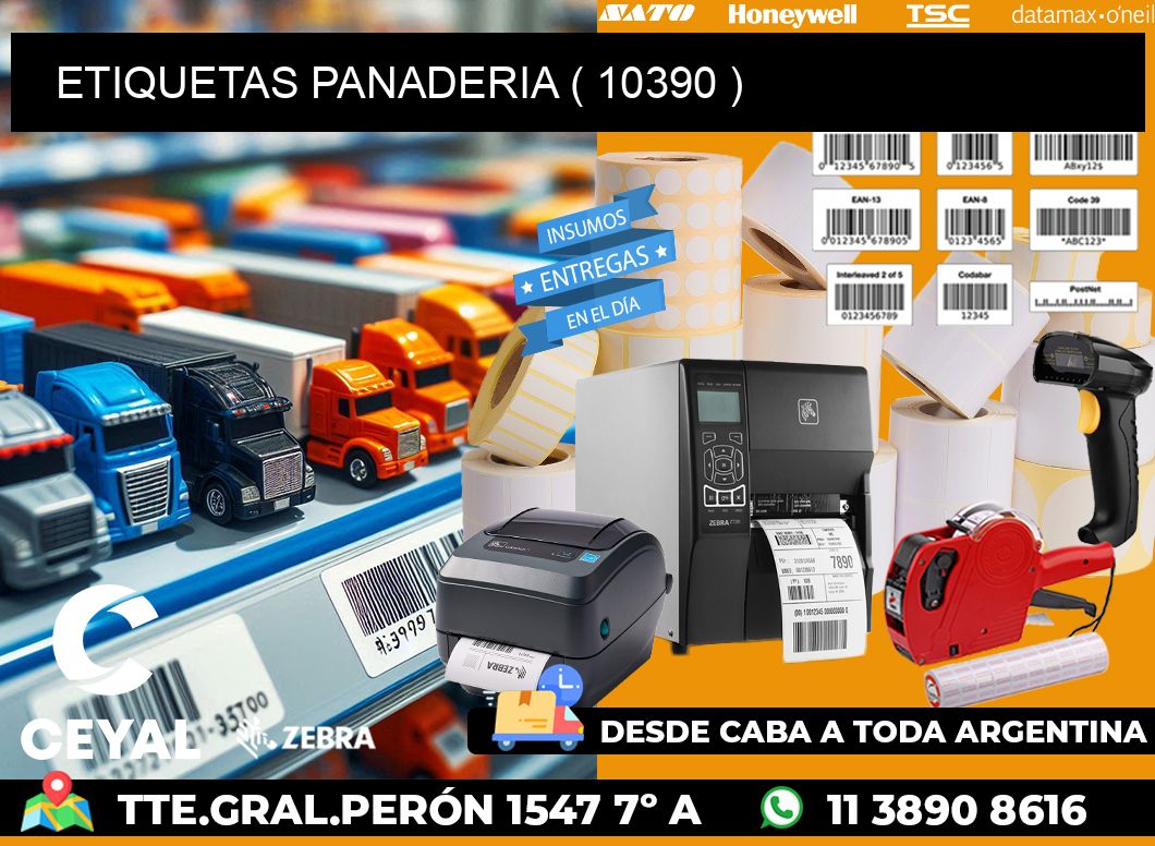 ETIQUETAS PANADERIA ( 10390 )