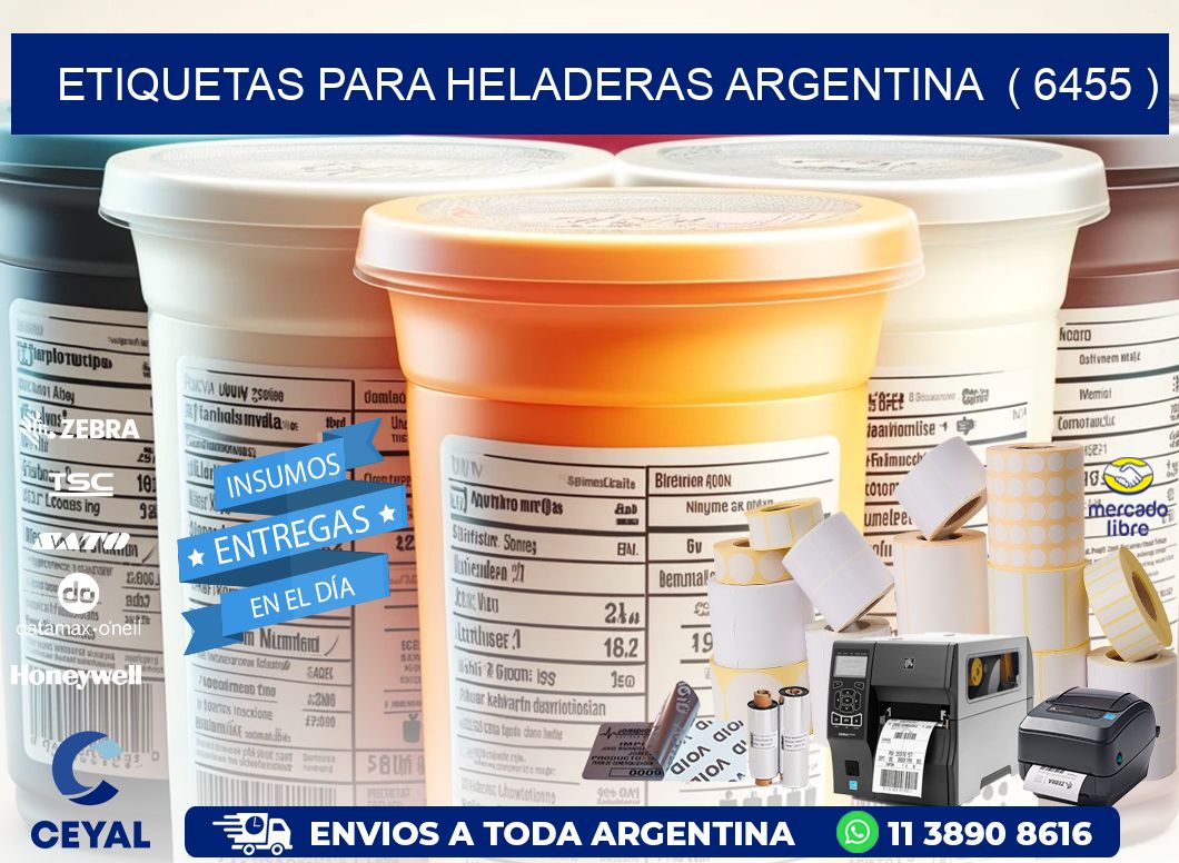 ETIQUETAS PARA HELADERAS ARGENTINA  ( 6455 )