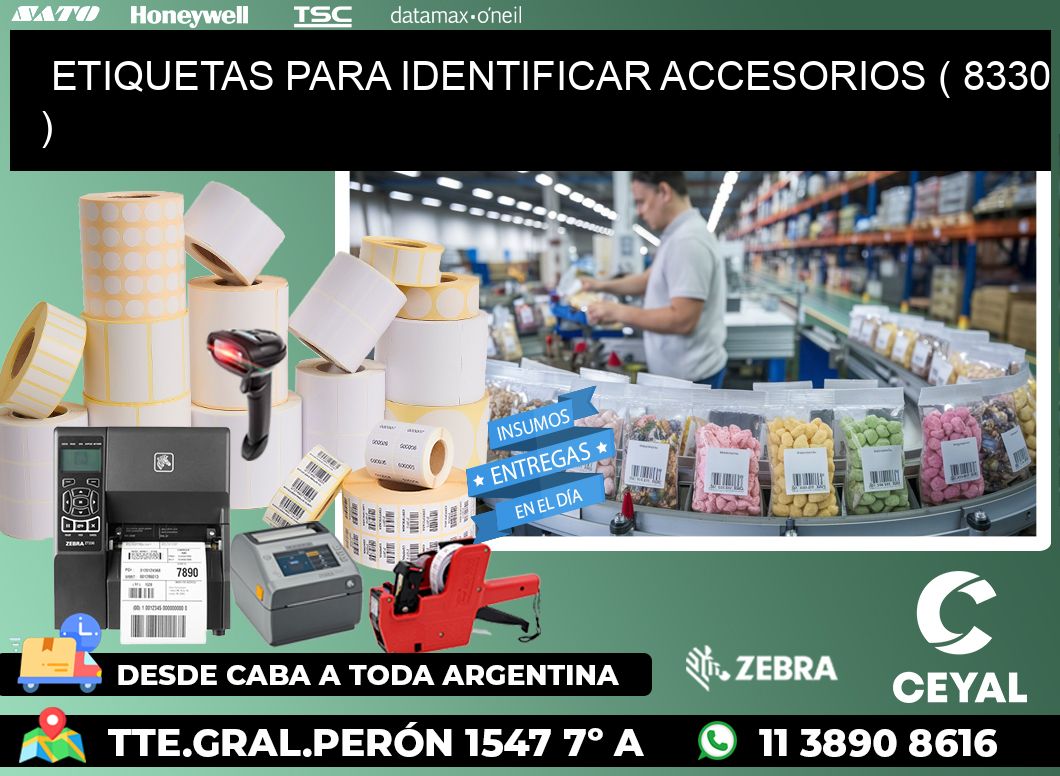 ETIQUETAS PARA IDENTIFICAR ACCESORIOS ( 8330 )