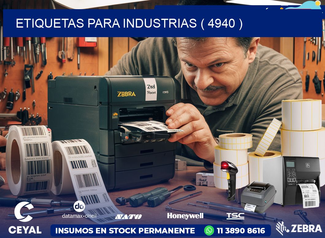 ETIQUETAS PARA INDUSTRIAS ( 4940 )