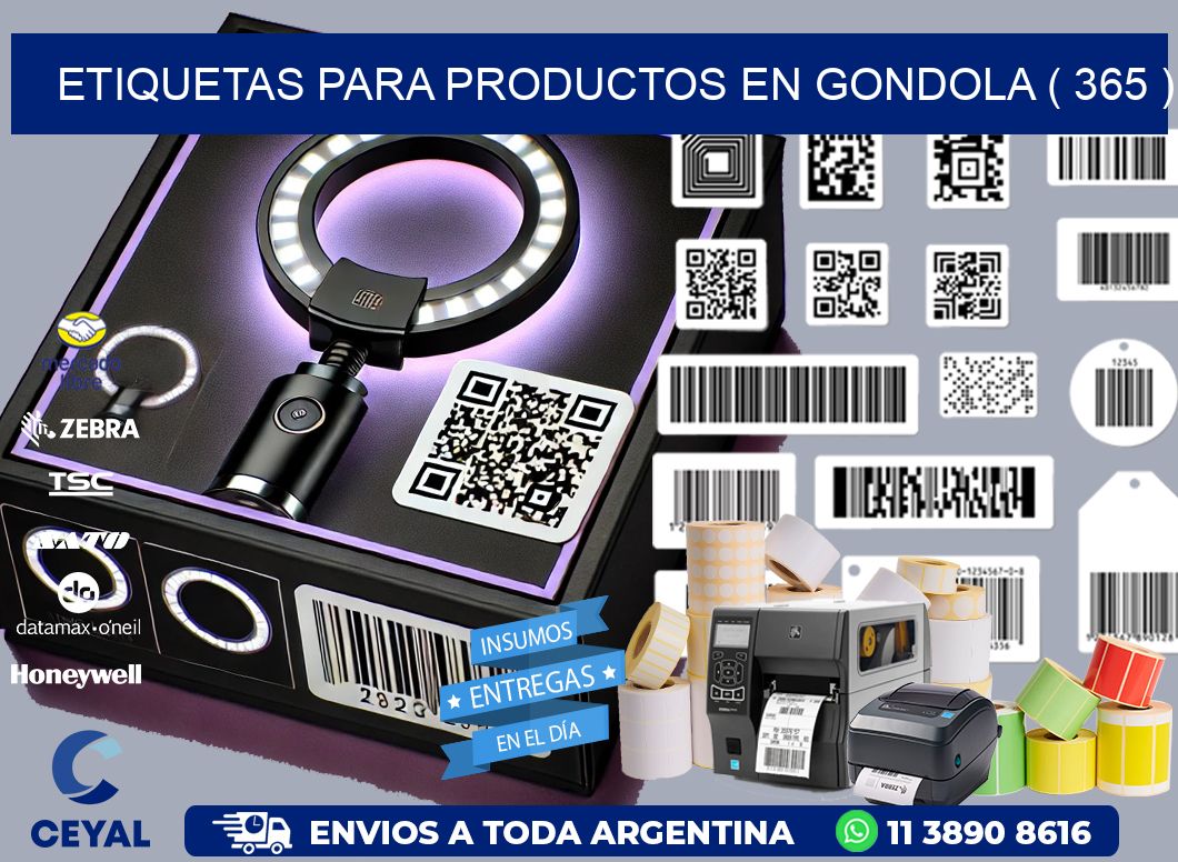 ETIQUETAS PARA PRODUCTOS EN GONDOLA ( 365 )