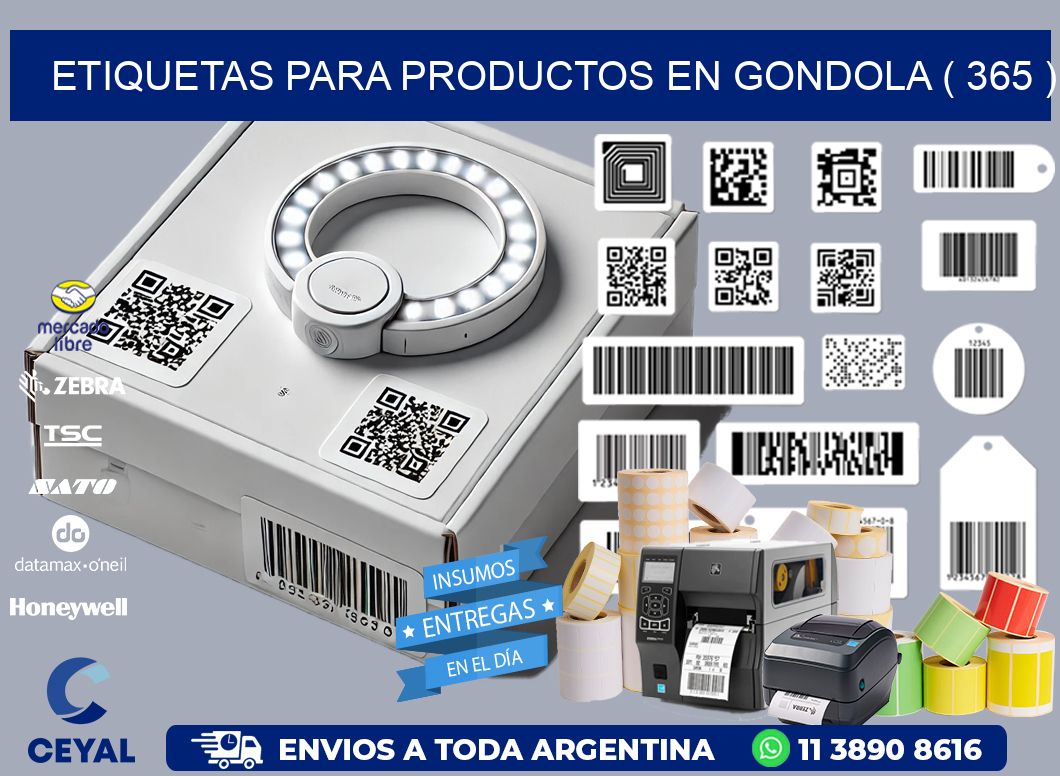 ETIQUETAS PARA PRODUCTOS EN GONDOLA ( 365 )