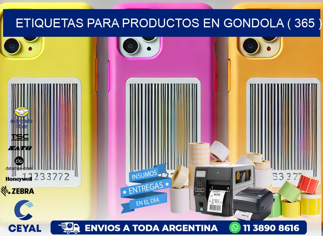 ETIQUETAS PARA PRODUCTOS EN GONDOLA ( 365 )