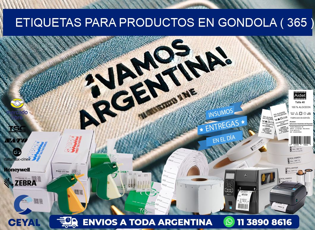 ETIQUETAS PARA PRODUCTOS EN GONDOLA ( 365 )