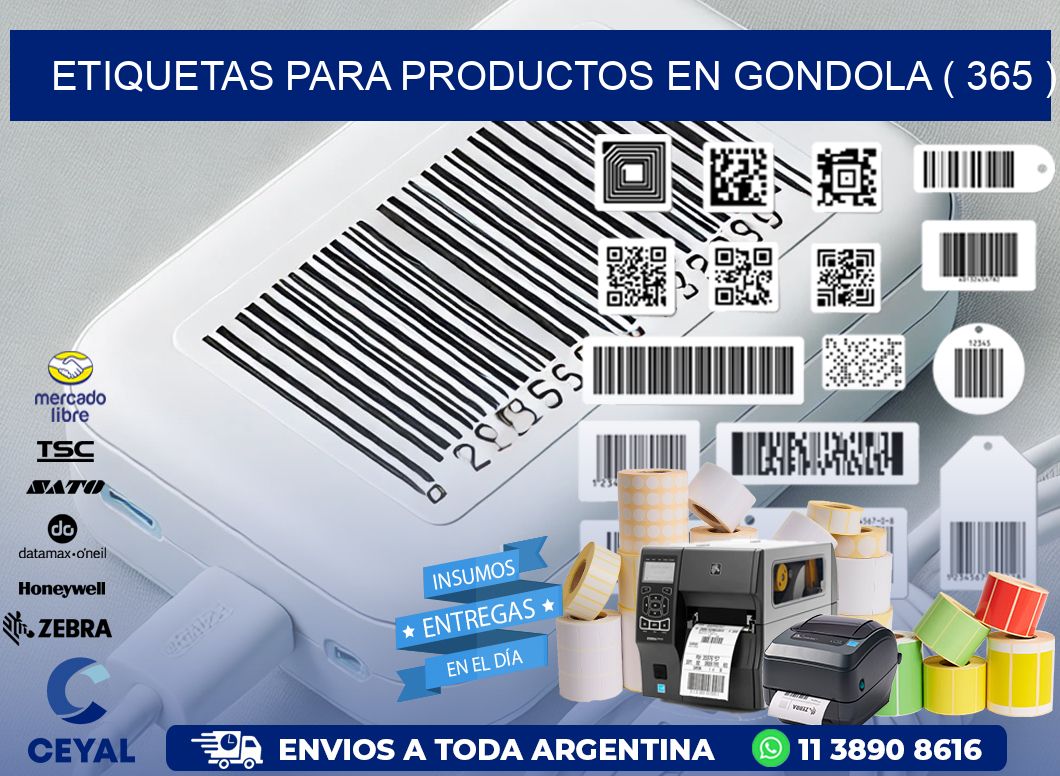 ETIQUETAS PARA PRODUCTOS EN GONDOLA ( 365 )