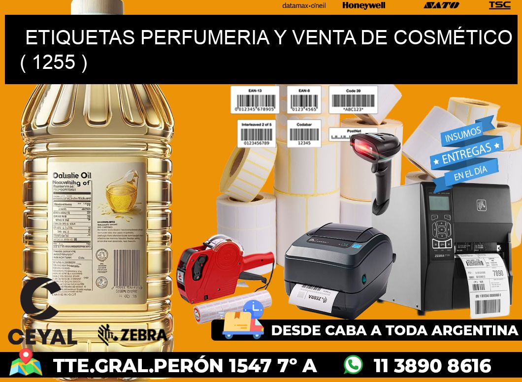 ETIQUETAS PERFUMERIA Y VENTA DE COSMÉTICO ( 1255 )