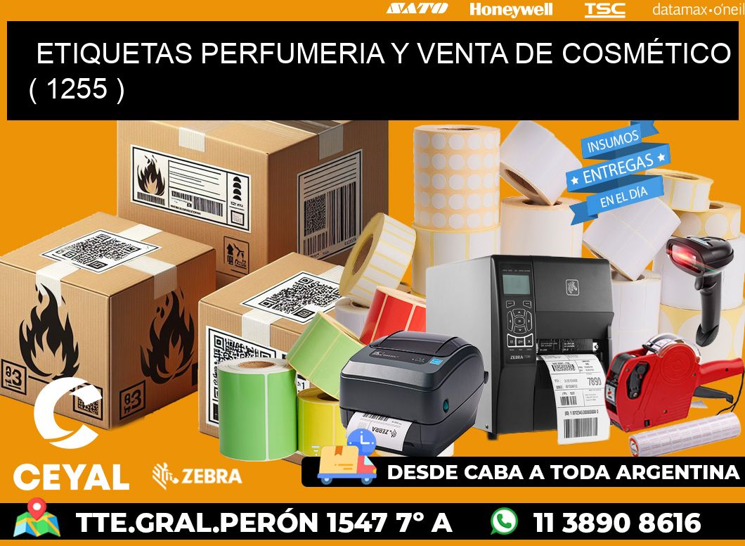 ETIQUETAS PERFUMERIA Y VENTA DE COSMÉTICO ( 1255 )