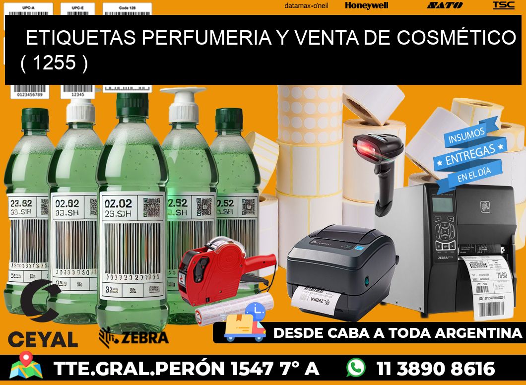 ETIQUETAS PERFUMERIA Y VENTA DE COSMÉTICO ( 1255 )