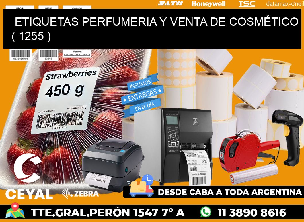 ETIQUETAS PERFUMERIA Y VENTA DE COSMÉTICO ( 1255 )