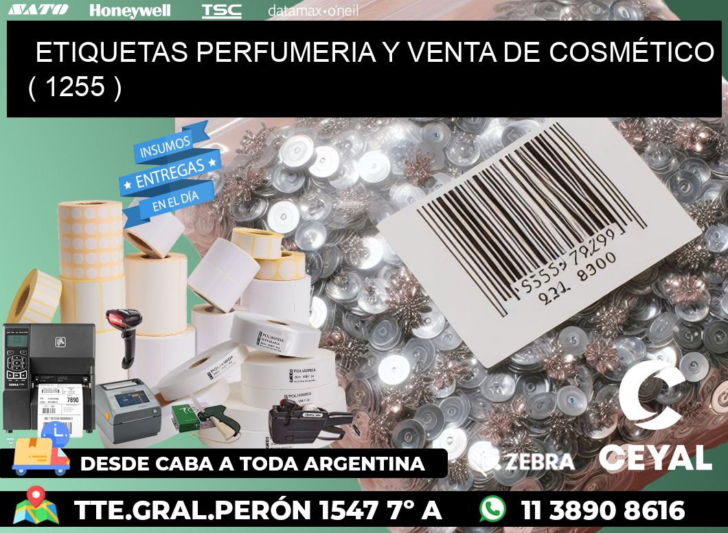 ETIQUETAS PERFUMERIA Y VENTA DE COSMÉTICO ( 1255 )