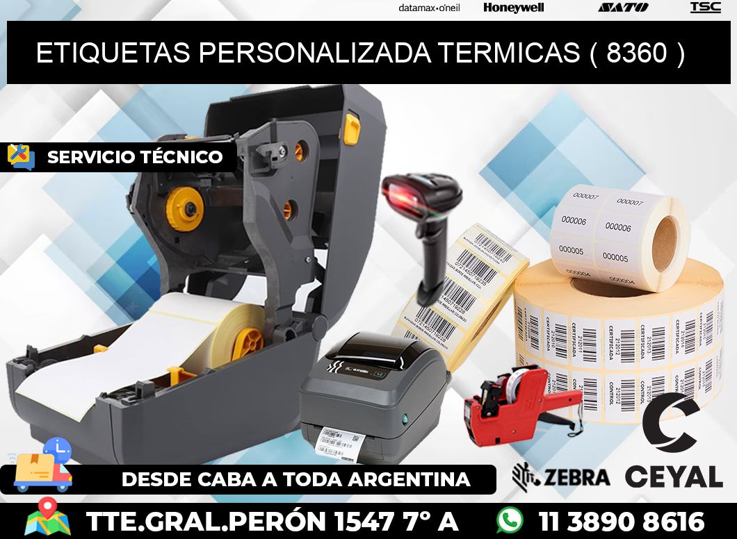 ETIQUETAS PERSONALIZADA TERMICAS ( 8360 )