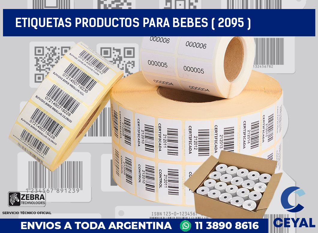 ETIQUETAS PRODUCTOS PARA BEBES ( 2095 )