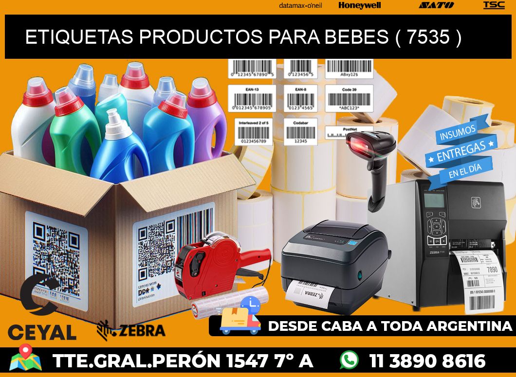 ETIQUETAS PRODUCTOS PARA BEBES ( 7535 )