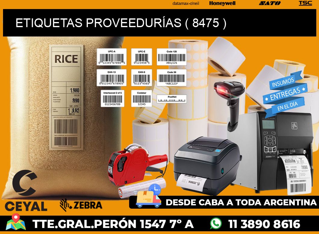 ETIQUETAS PROVEEDURÍAS ( 8475 )