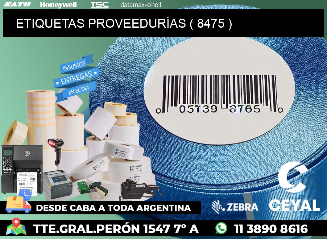 ETIQUETAS PROVEEDURÍAS ( 8475 )