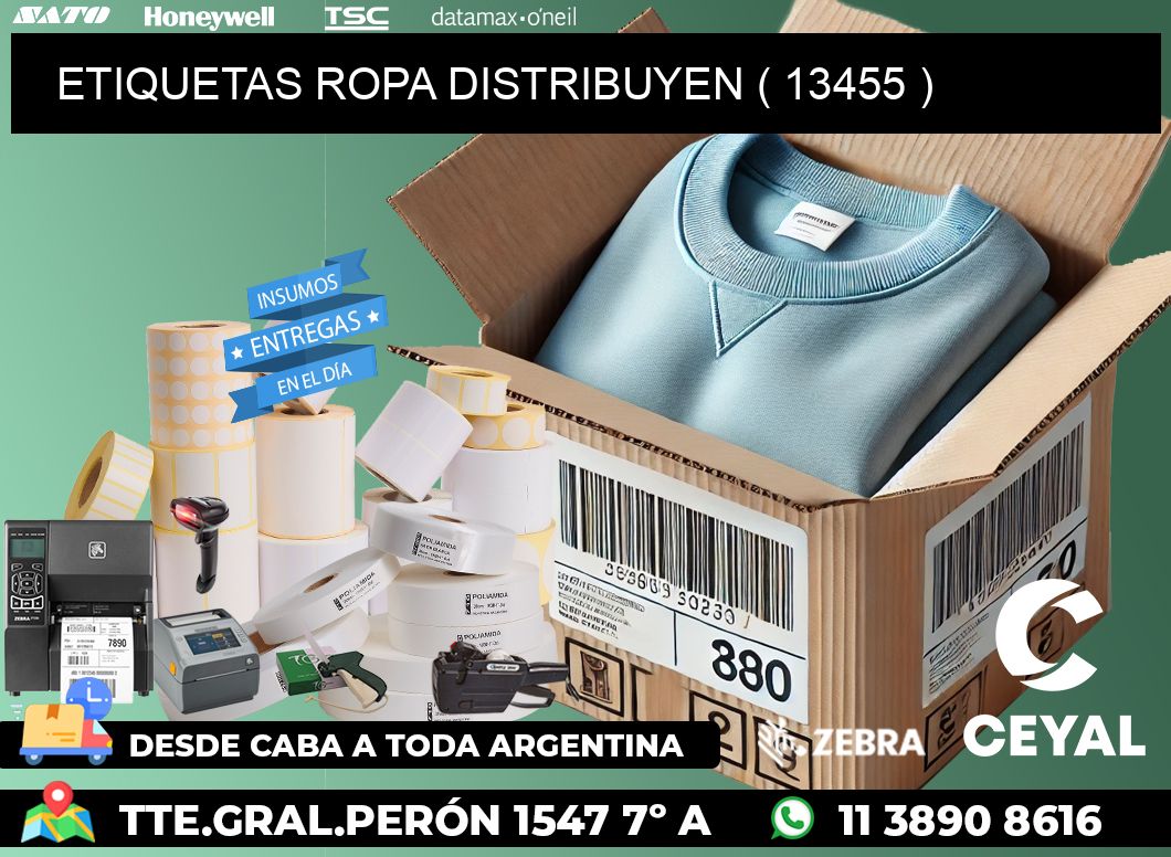 ETIQUETAS ROPA DISTRIBUYEN ( 13455 )